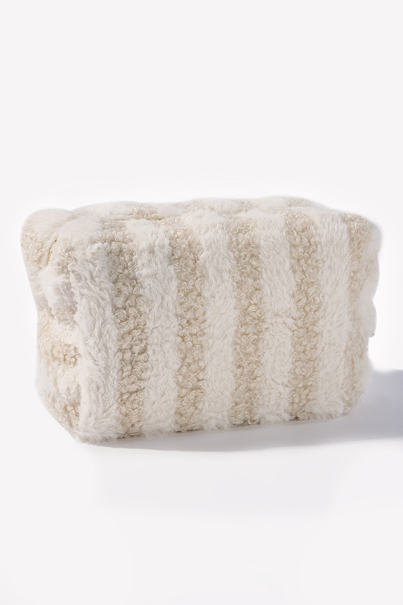 Trousse blanche RAYURES