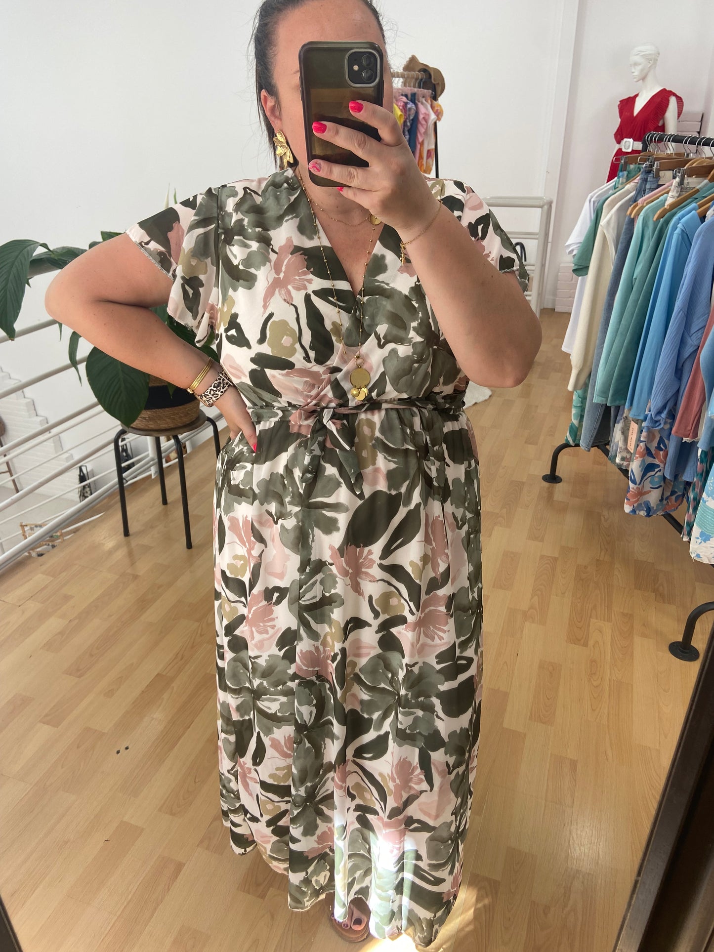 Robe kaki FIONA