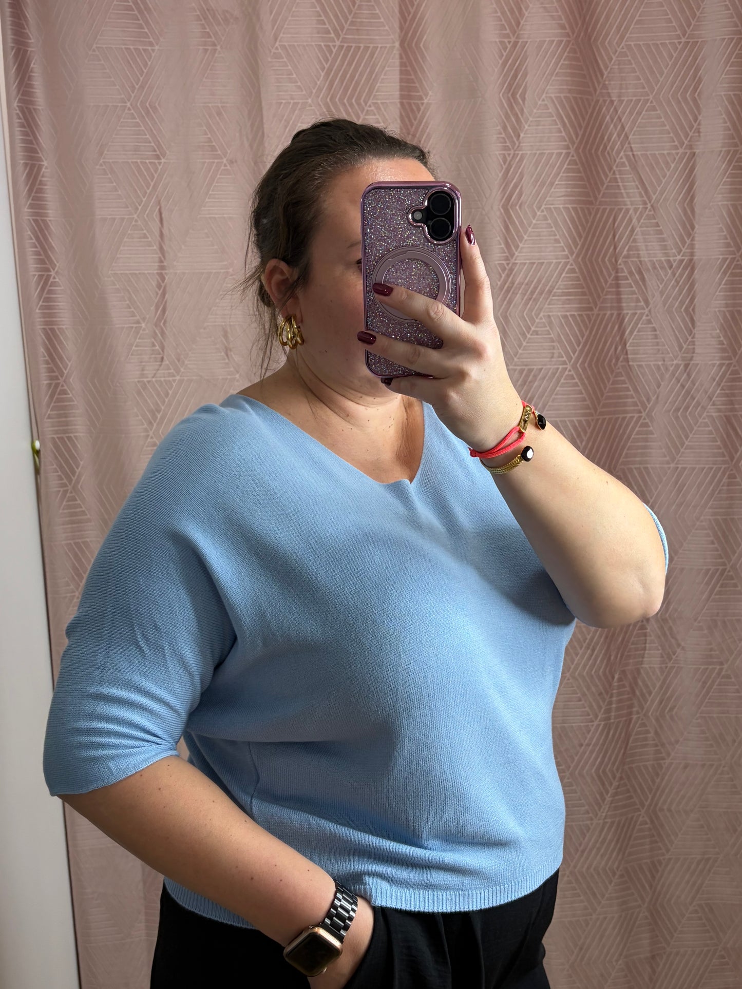 Pull bleu ciel SAM