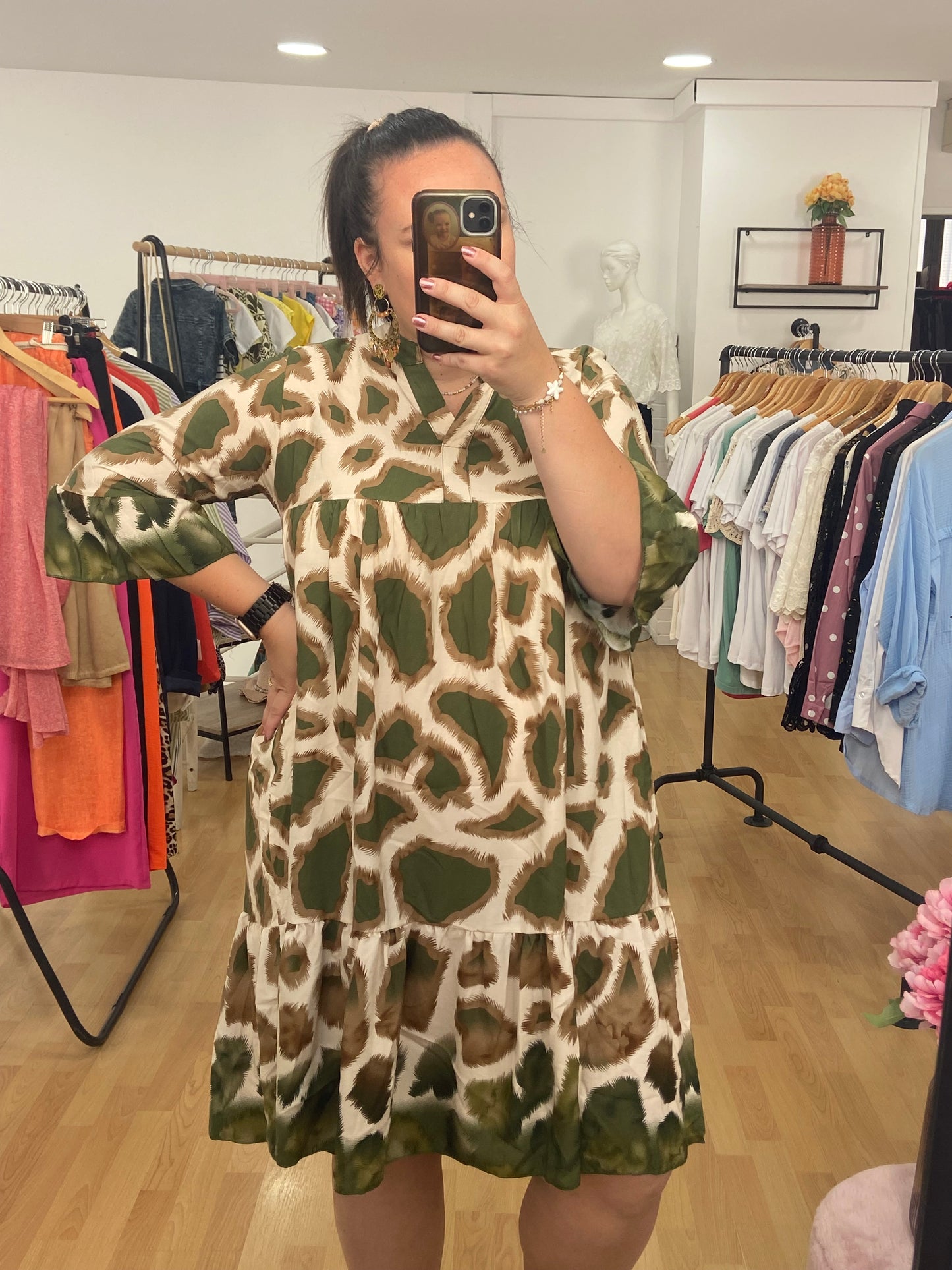 Robe kaki GINA