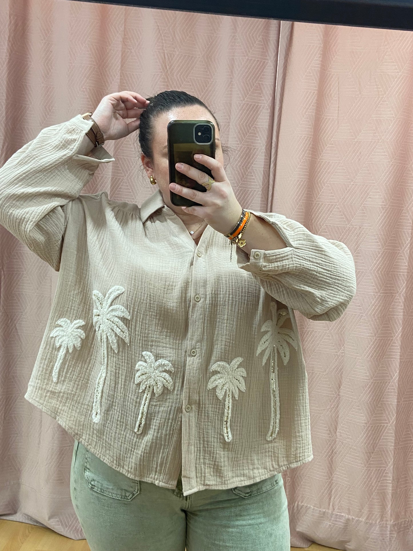 Chemise sable PALMIER