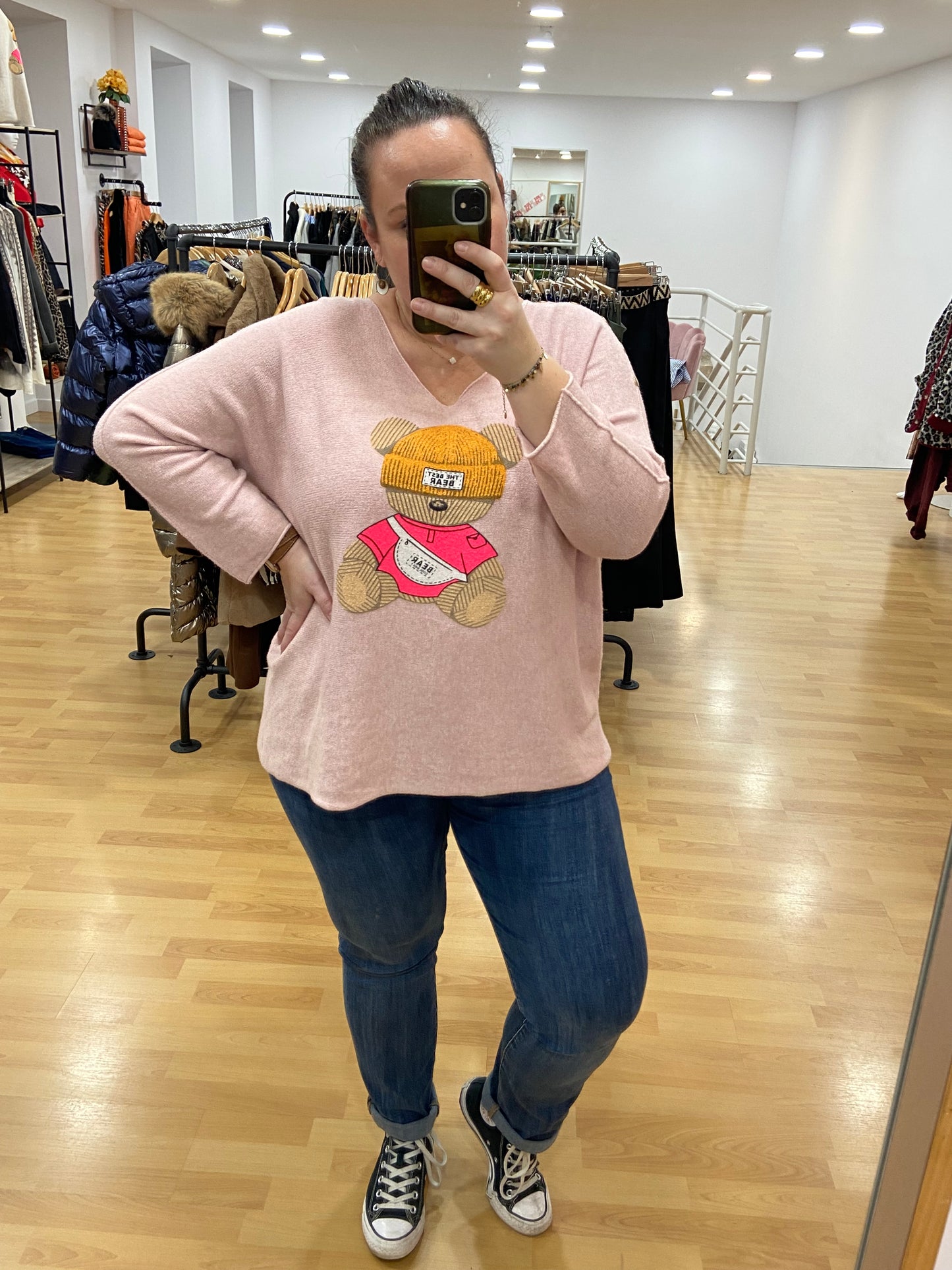 Pull vieux rose BEAR