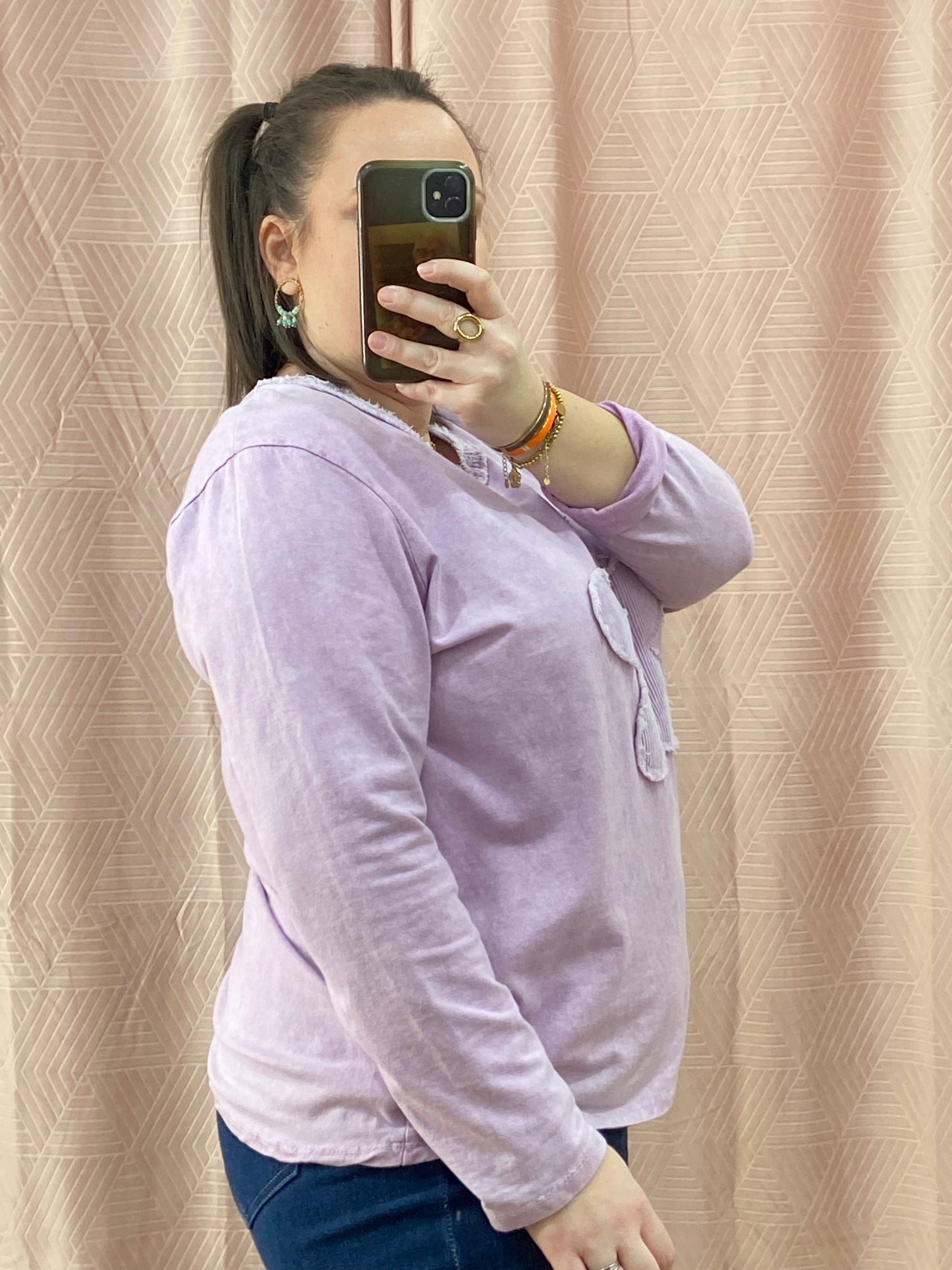 Pull lilas NINA
