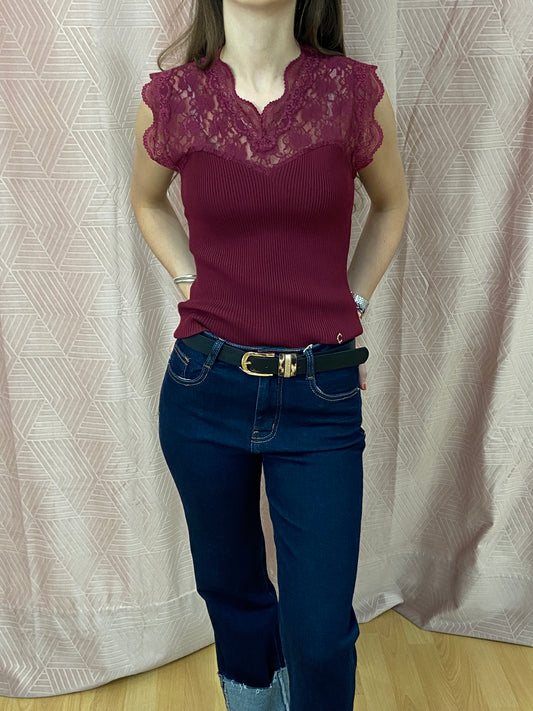 Top bordeaux CARLA