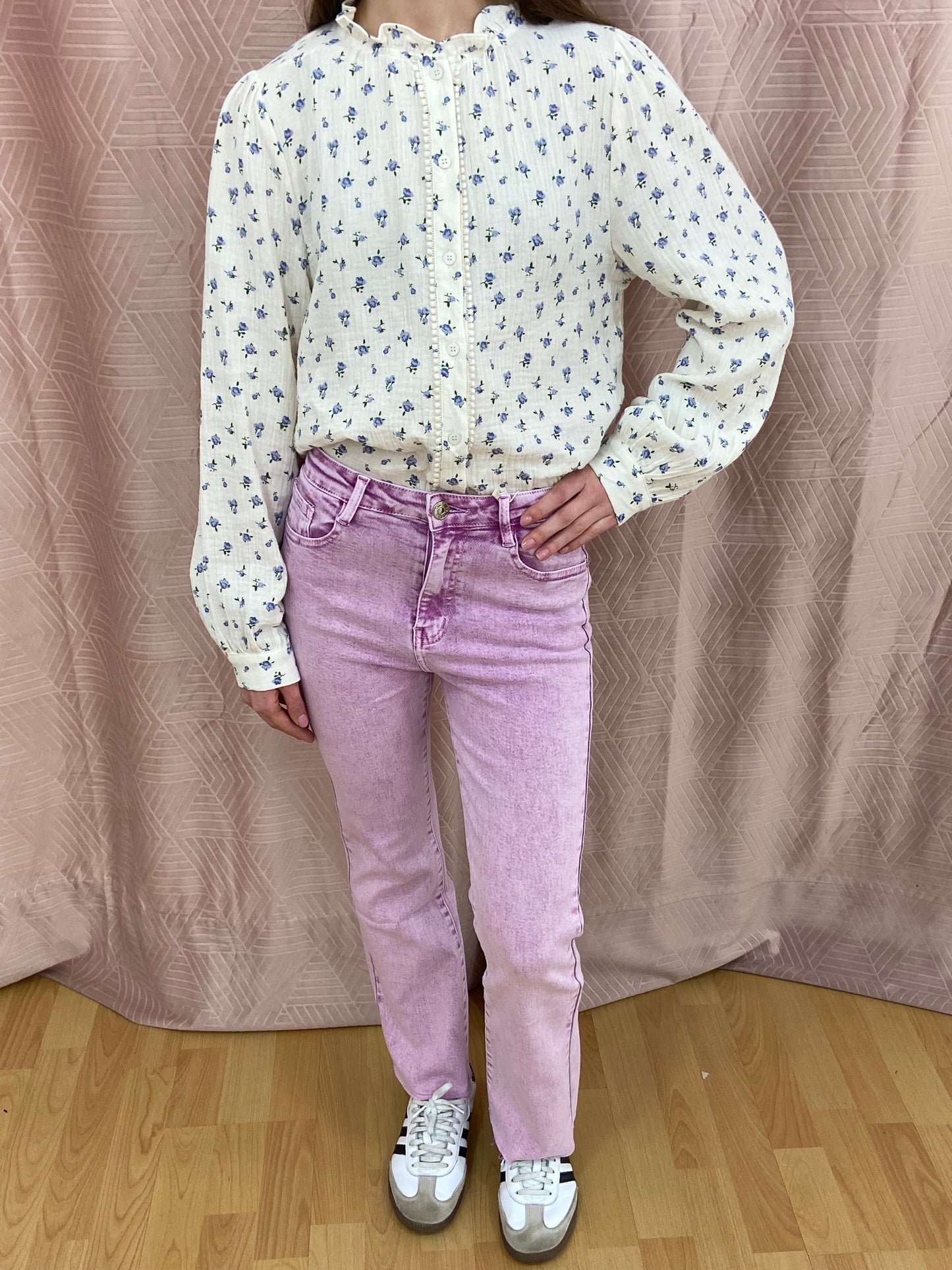 Jeans lilas FOLYROSE