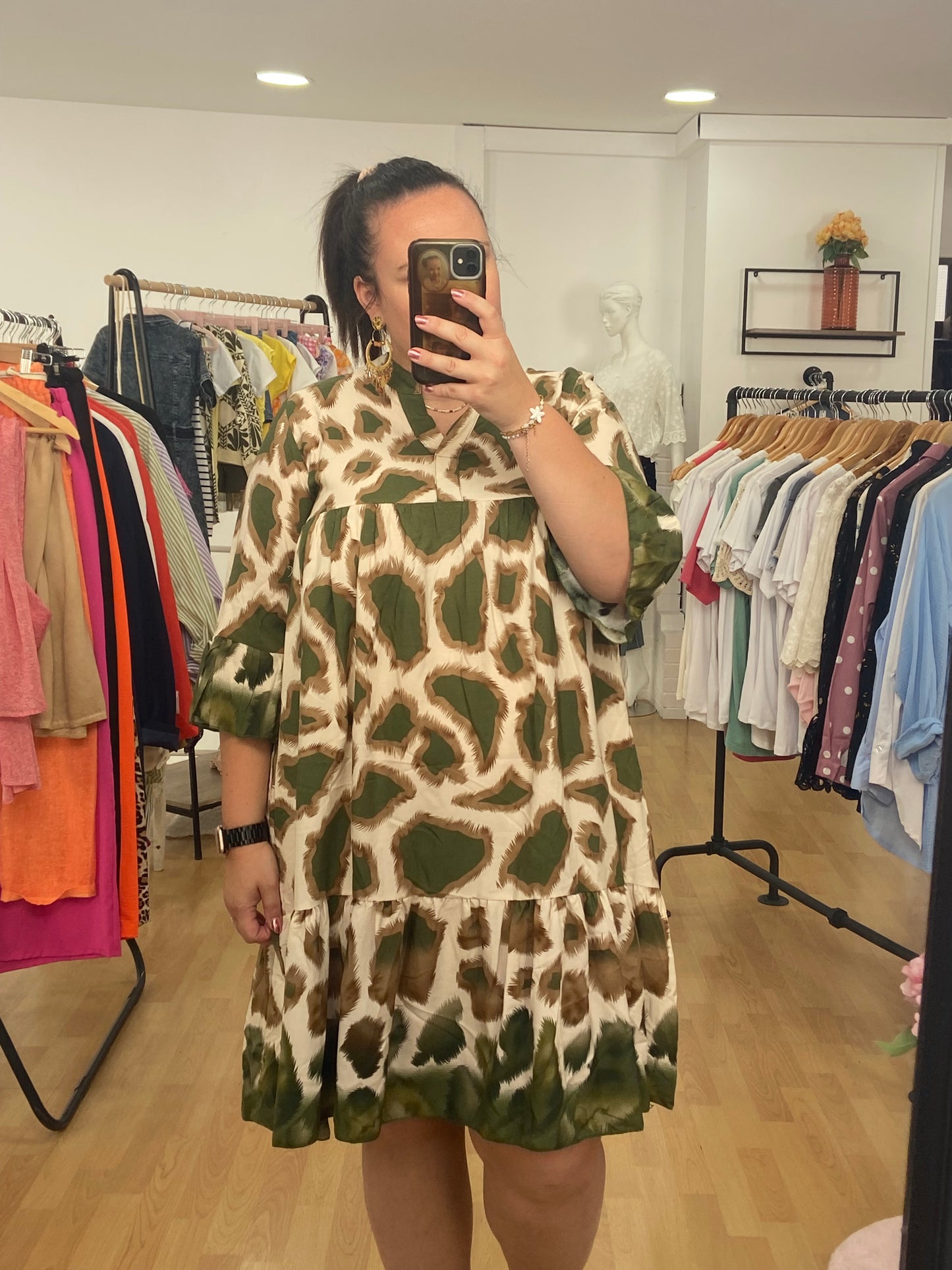 Robe kaki GINA
