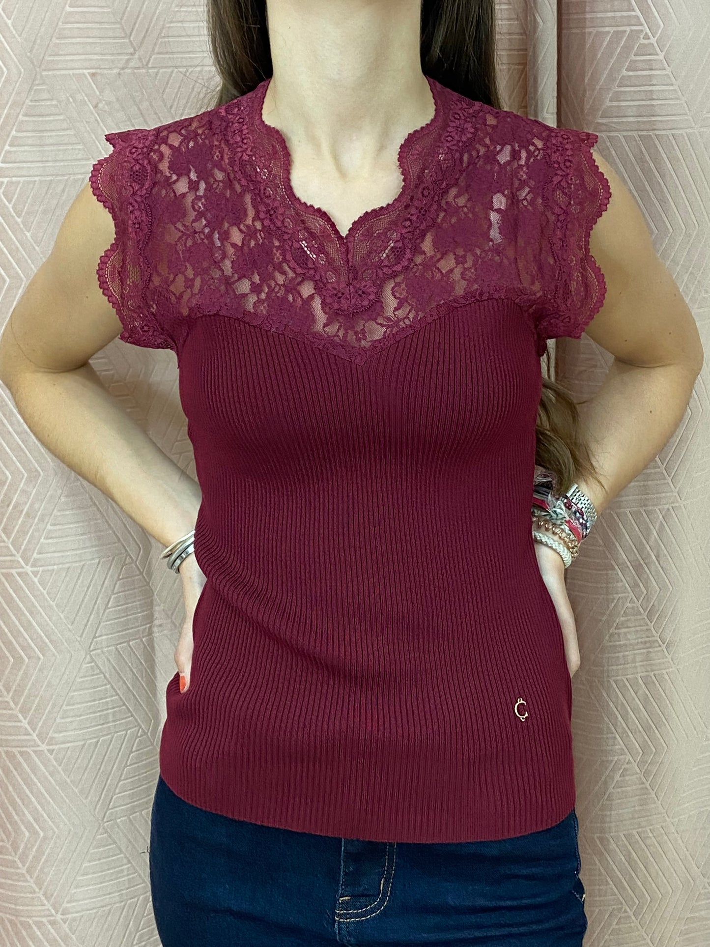 Top bordeaux CARLA
