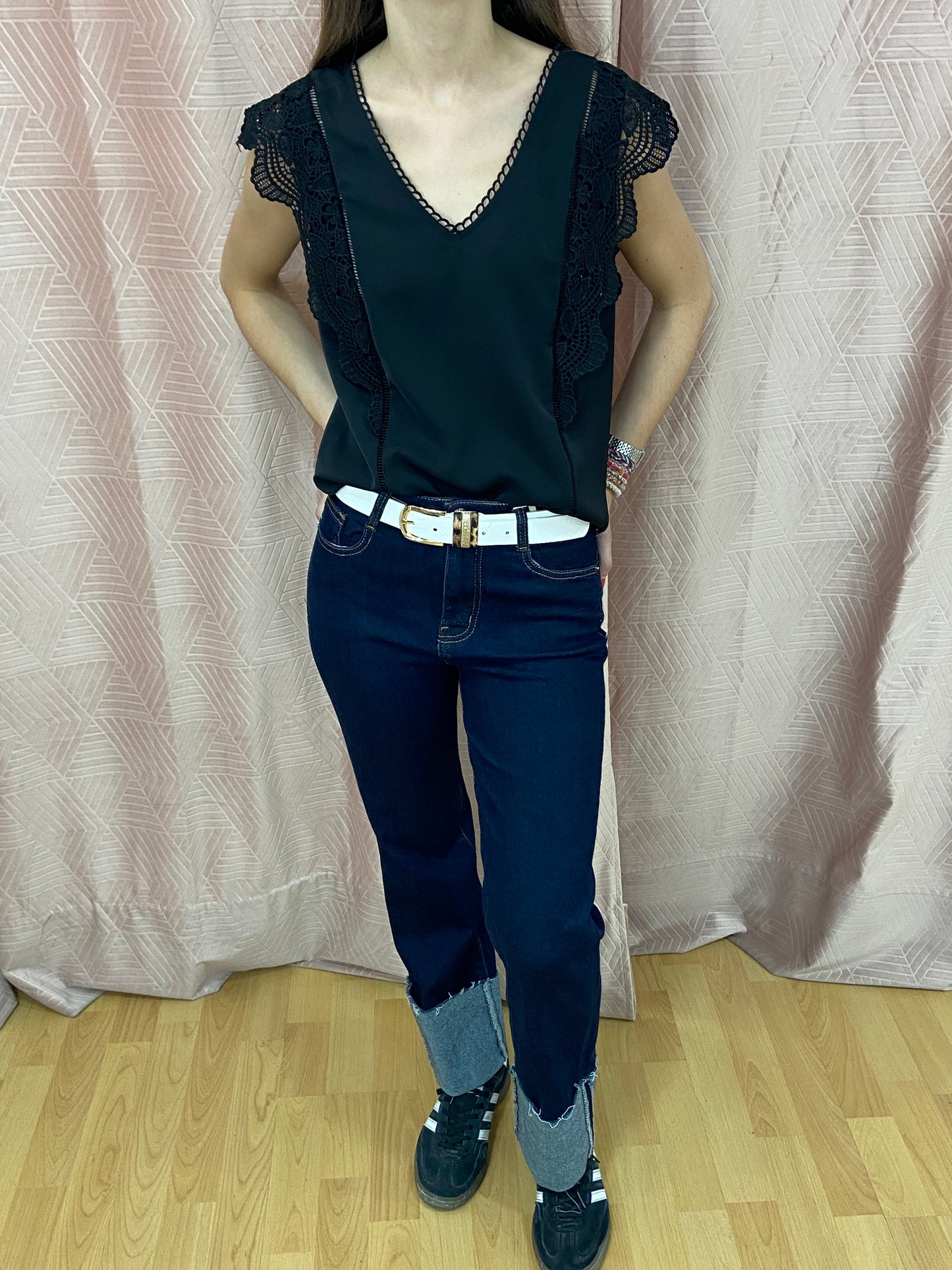 Ceinture blanche LEO đ
