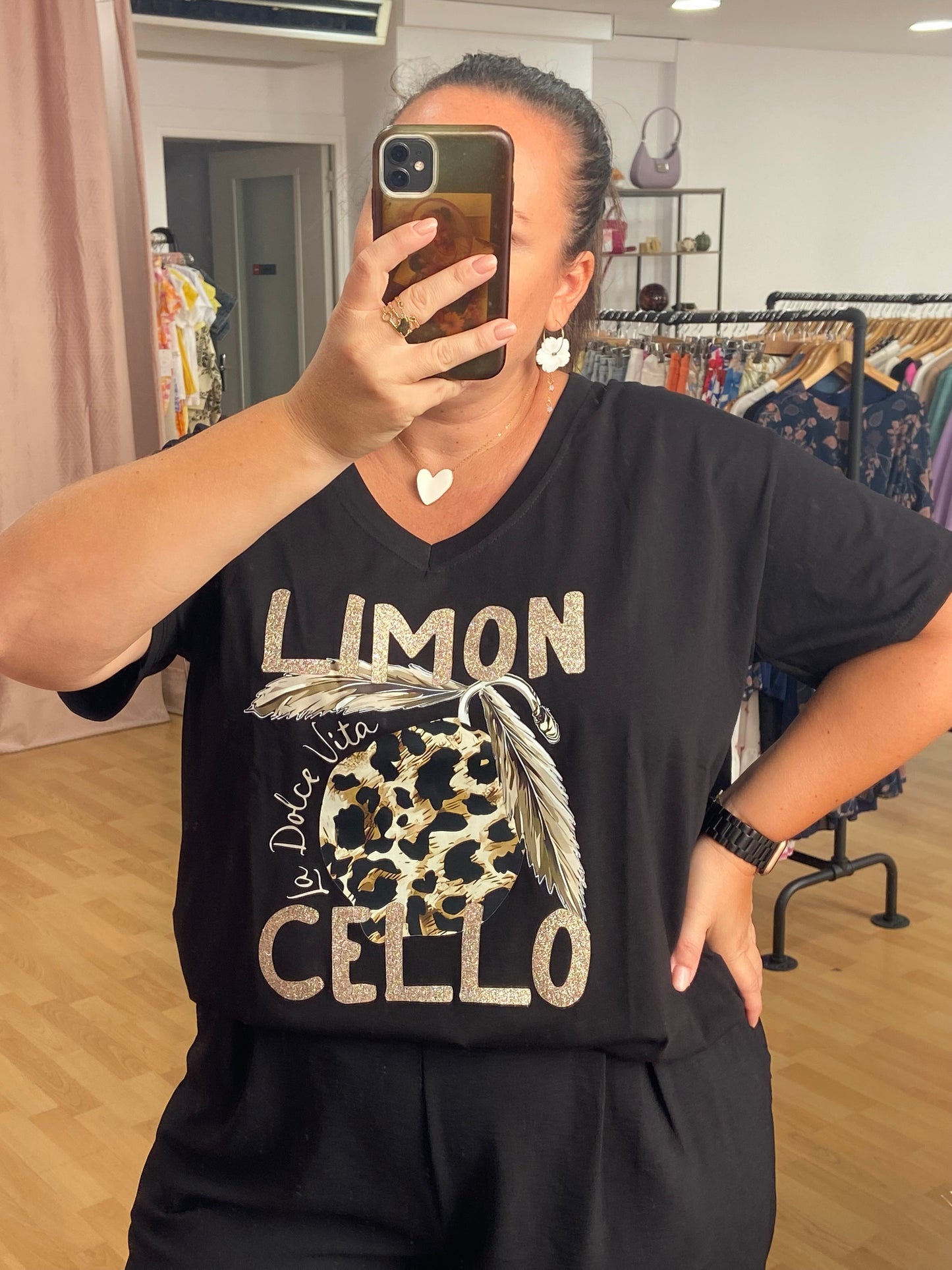 Teeshirt noir GT LEMON CELLO