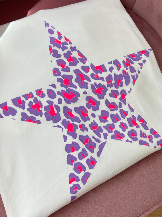 Teeshirt lilas STAR