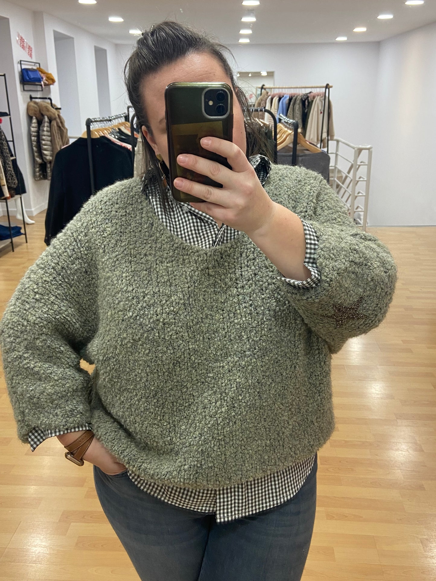 Pull kaki DOUDOU