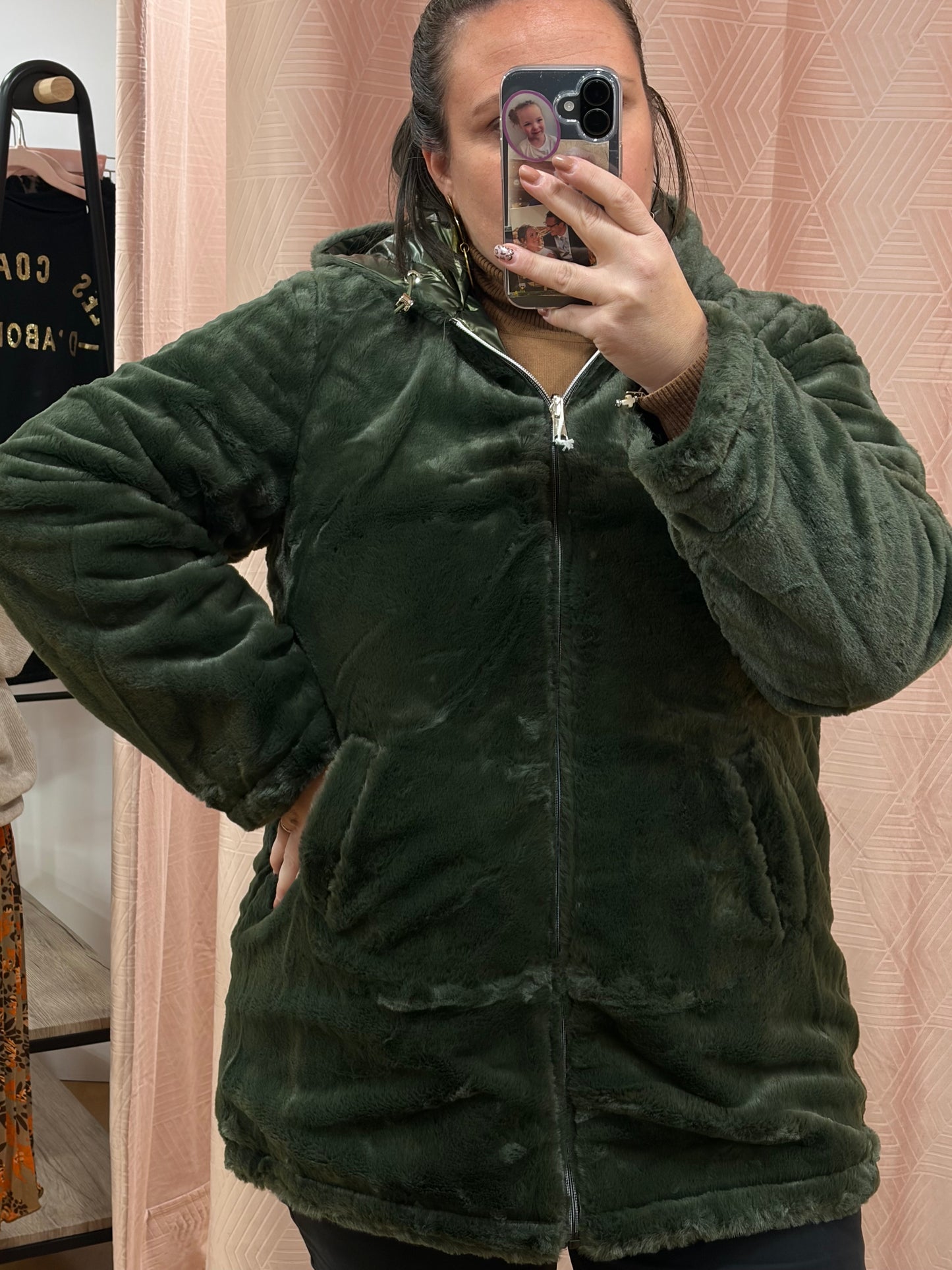 Parka kaki RÉVERSIBLE