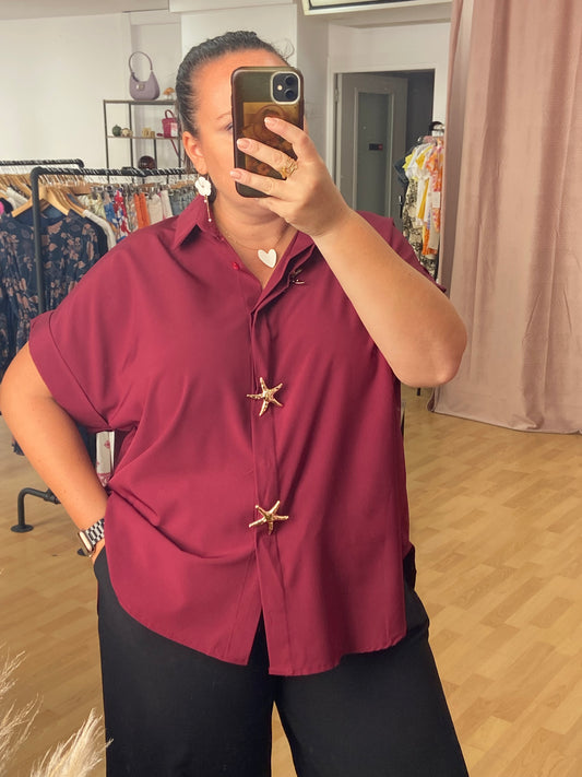 Chemise bordeaux ÉTOILE
