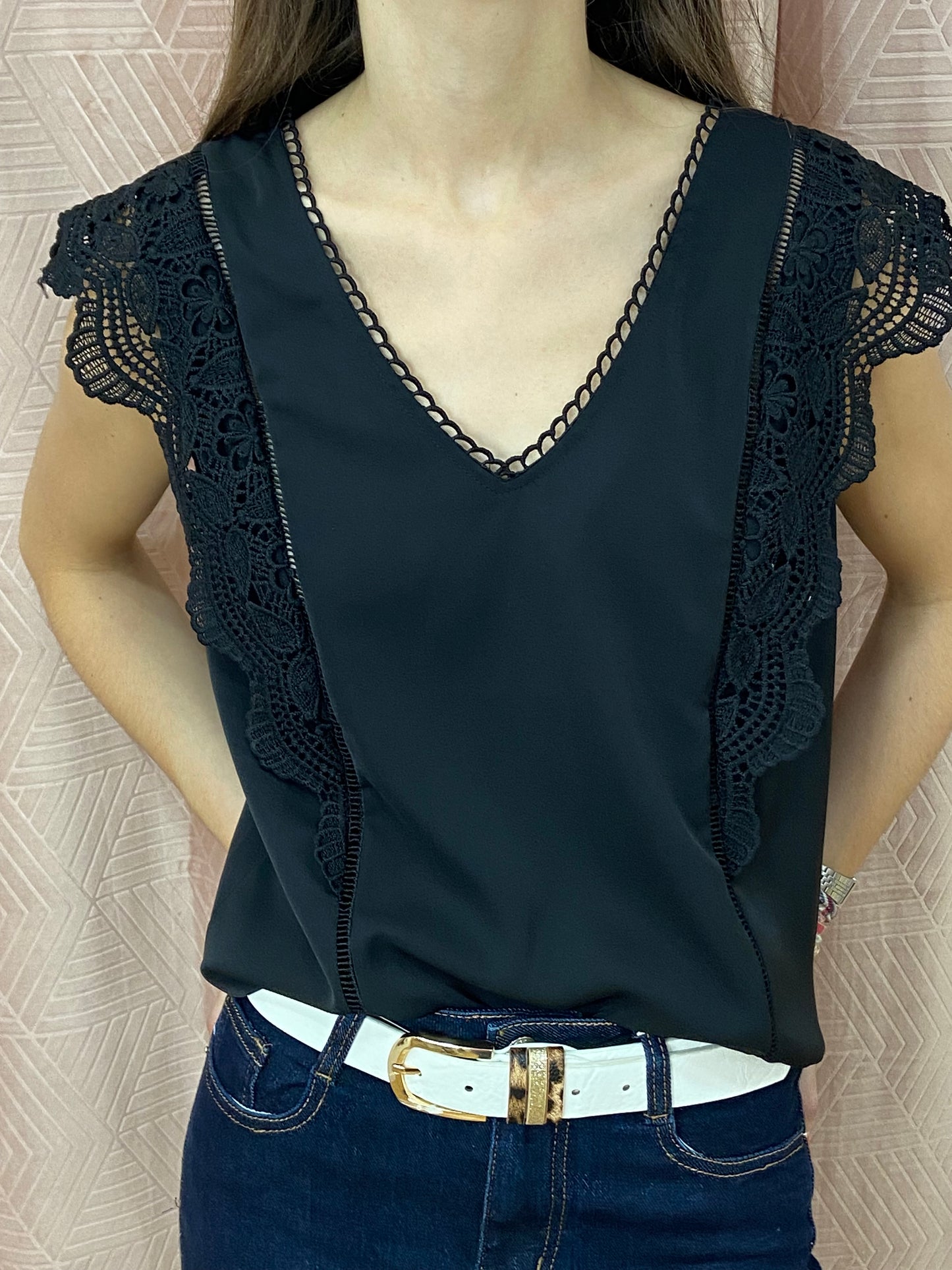 Ceinture blanche LEO đ
