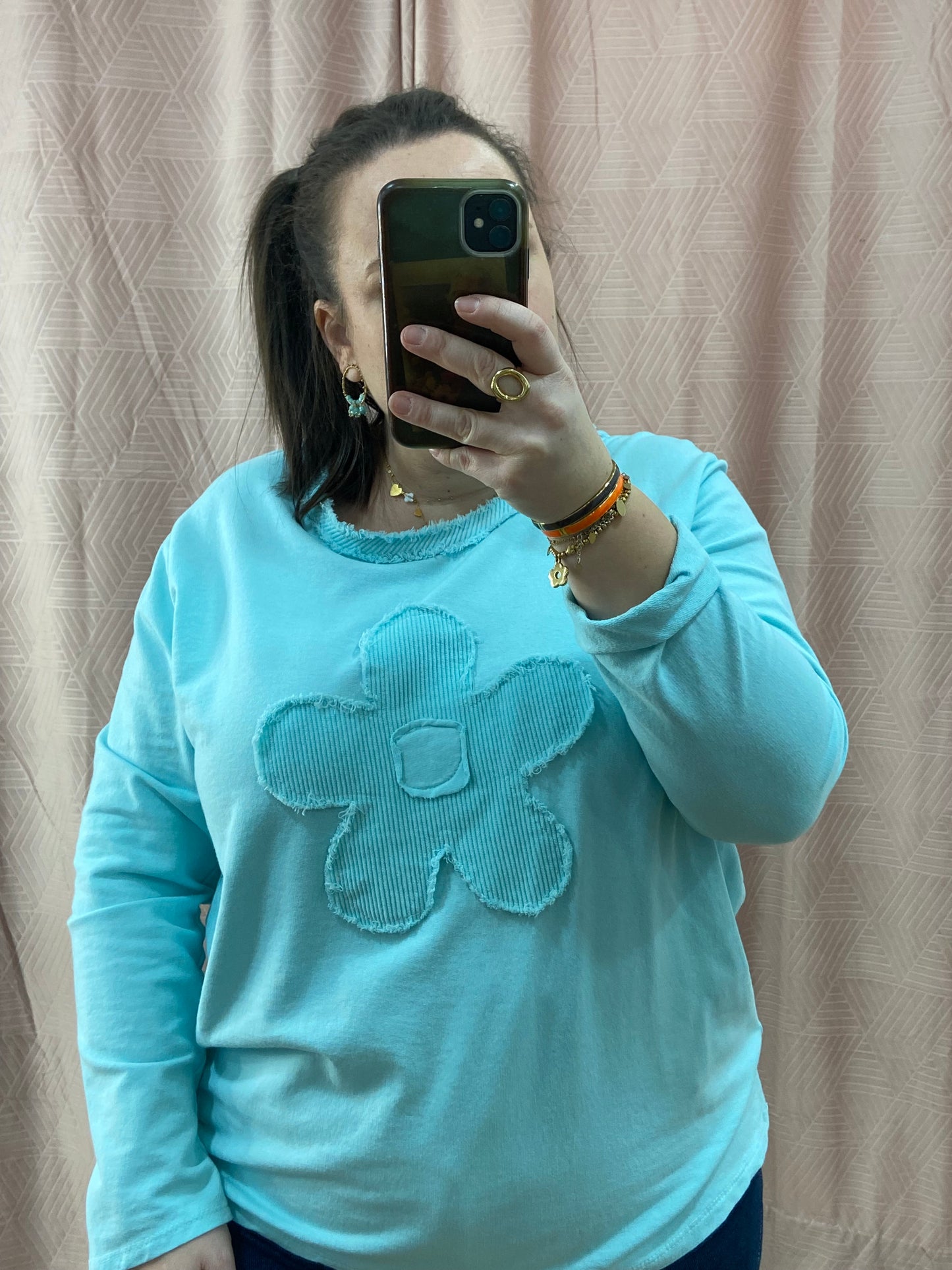 Pull vert d'eau NINA