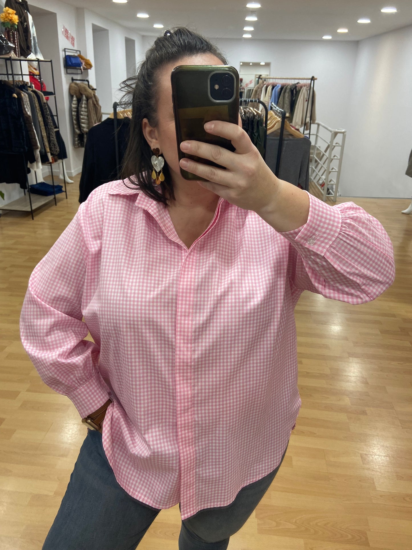 Chemise rose VICHY