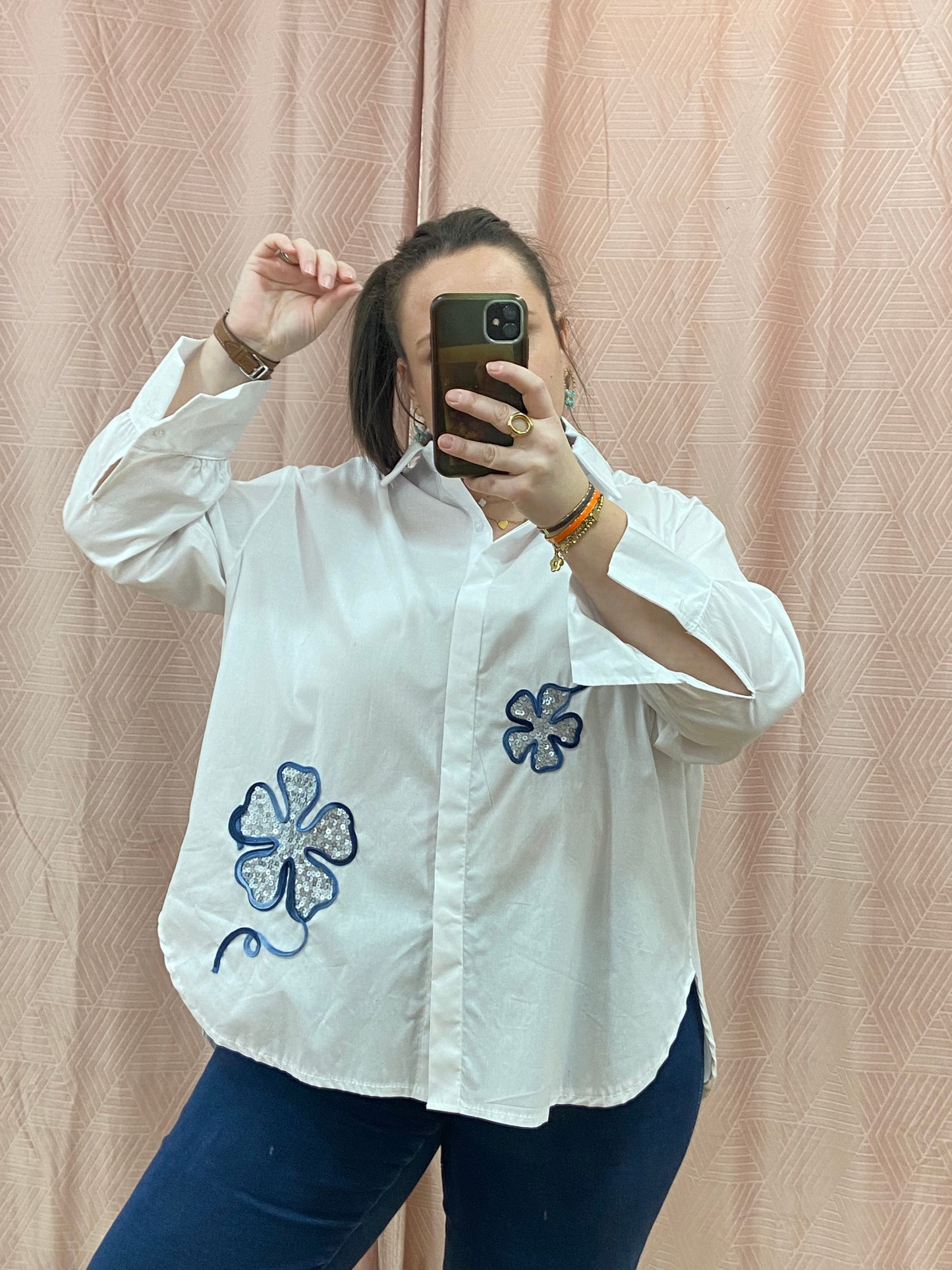 Chemise blanche FLOWER