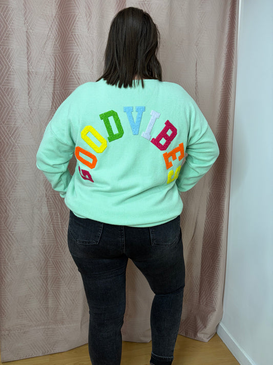 Pull vert d'eau GT GOODVIBES