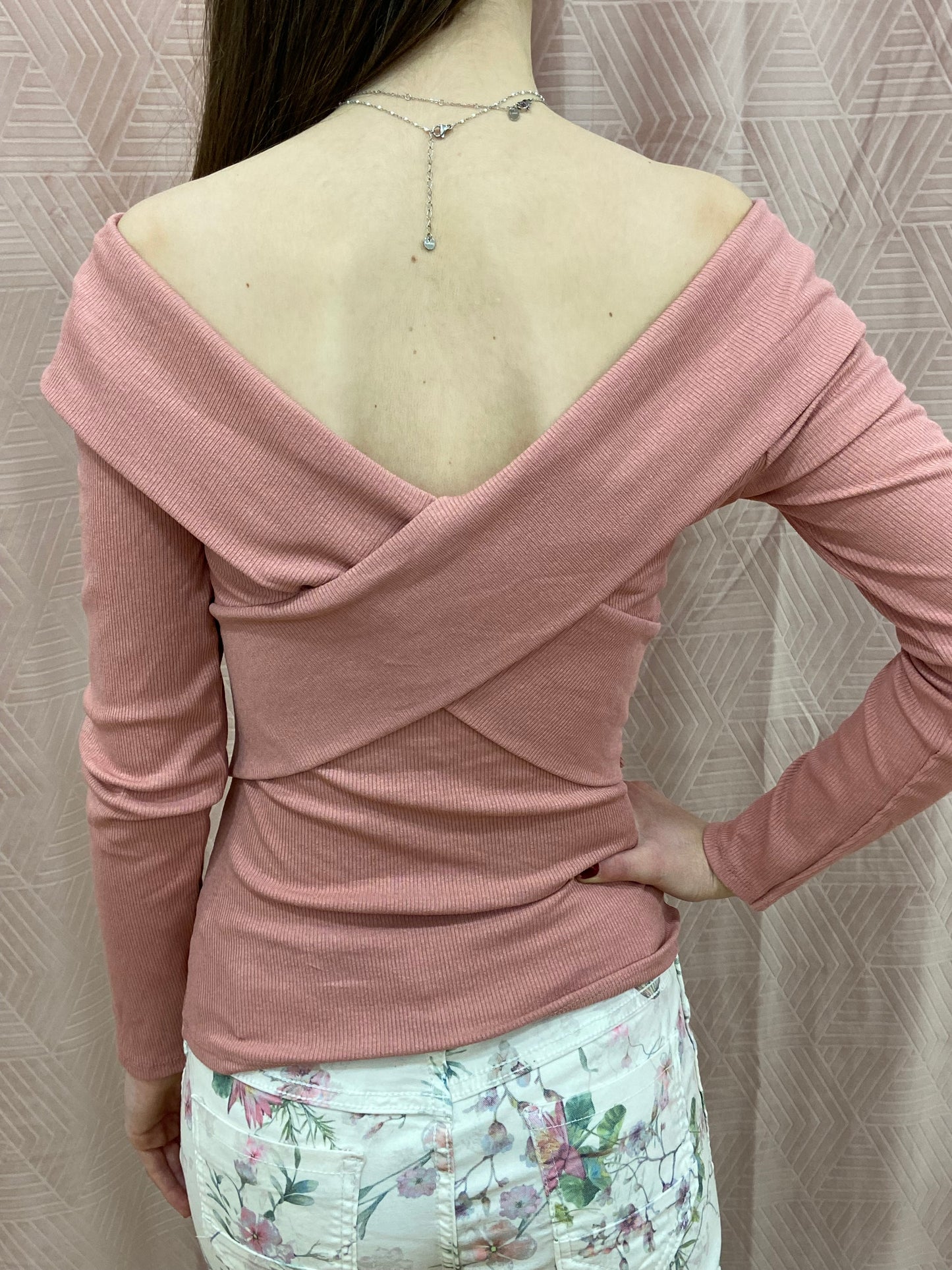 Top vieux rose FANNY