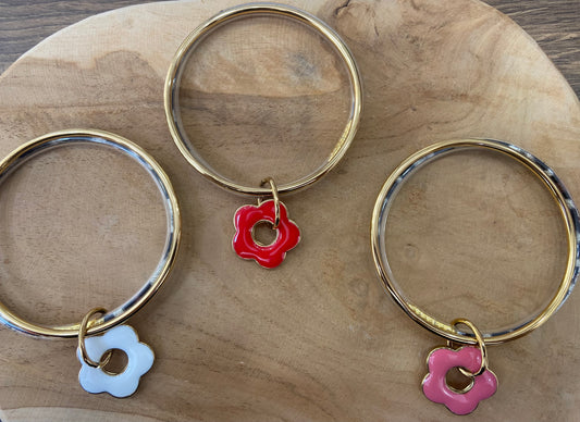 Bracelet jonc rose TAHITI