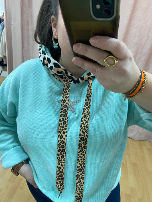 Sweat vert d'eau STRASSLEO