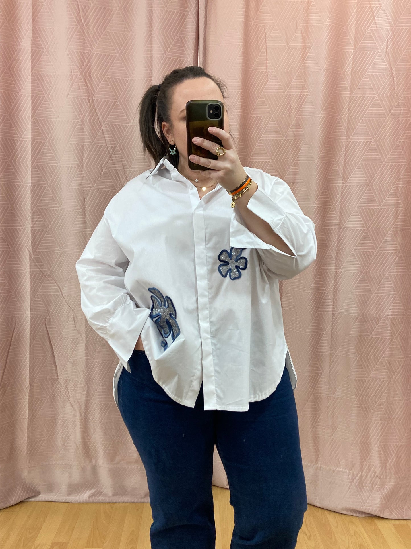 Chemise blanche FLOWER