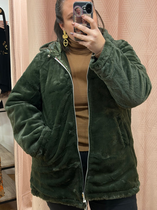 Parka kaki RÉVERSIBLE