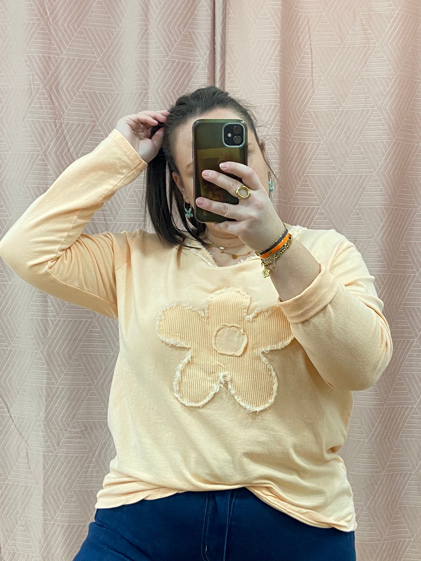 Pull abricot NINA