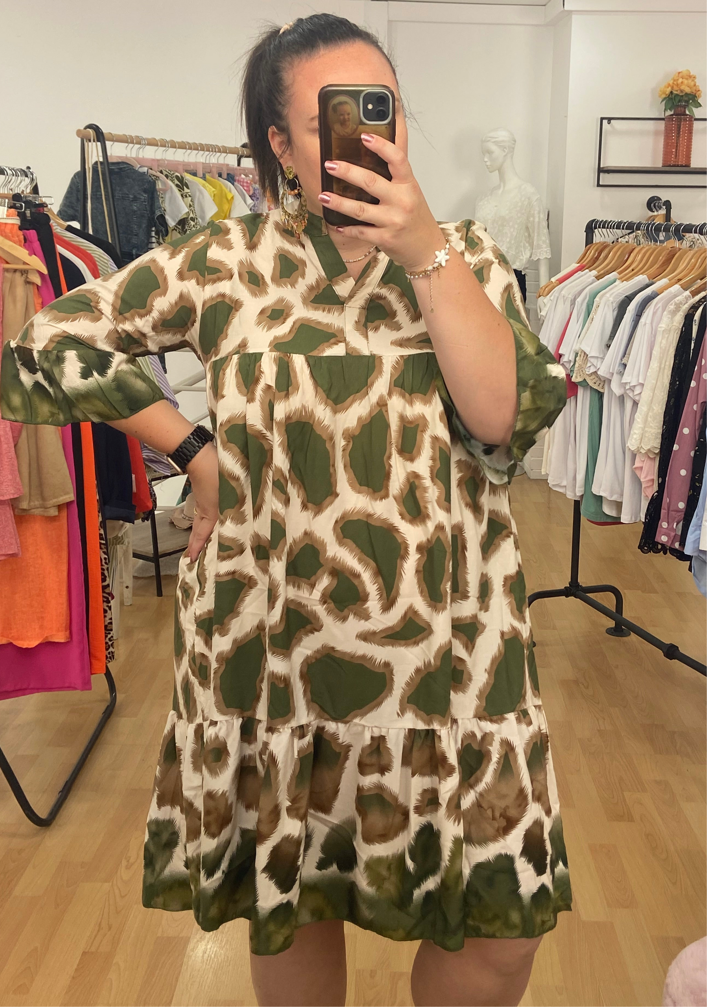 Robe kaki GINA