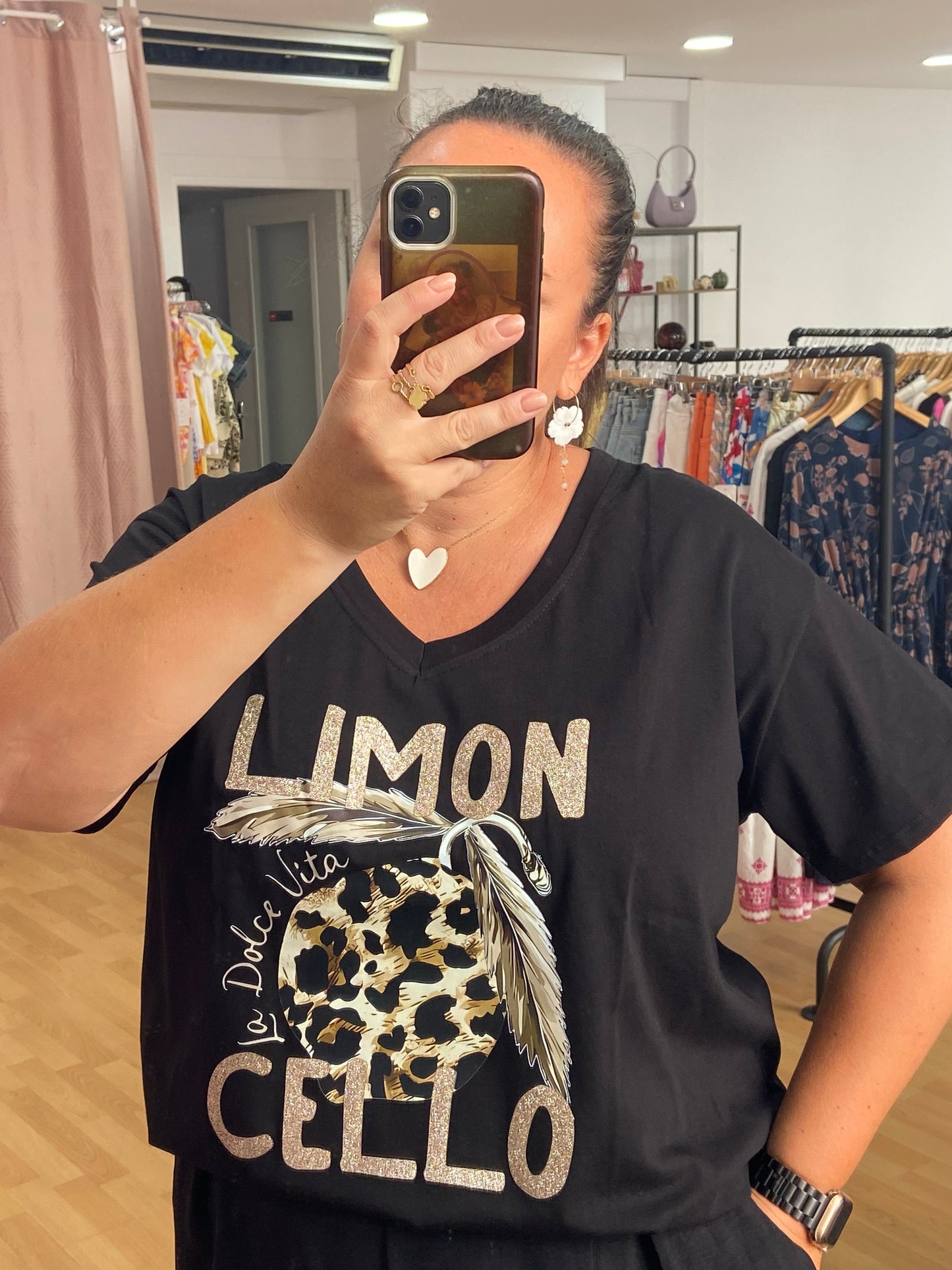 Teeshirt noir GT LEMON CELLO
