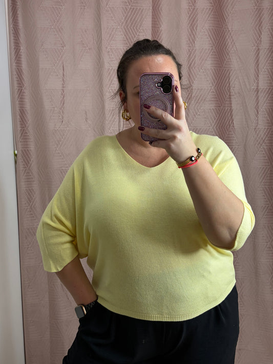 Pull jaune SAM