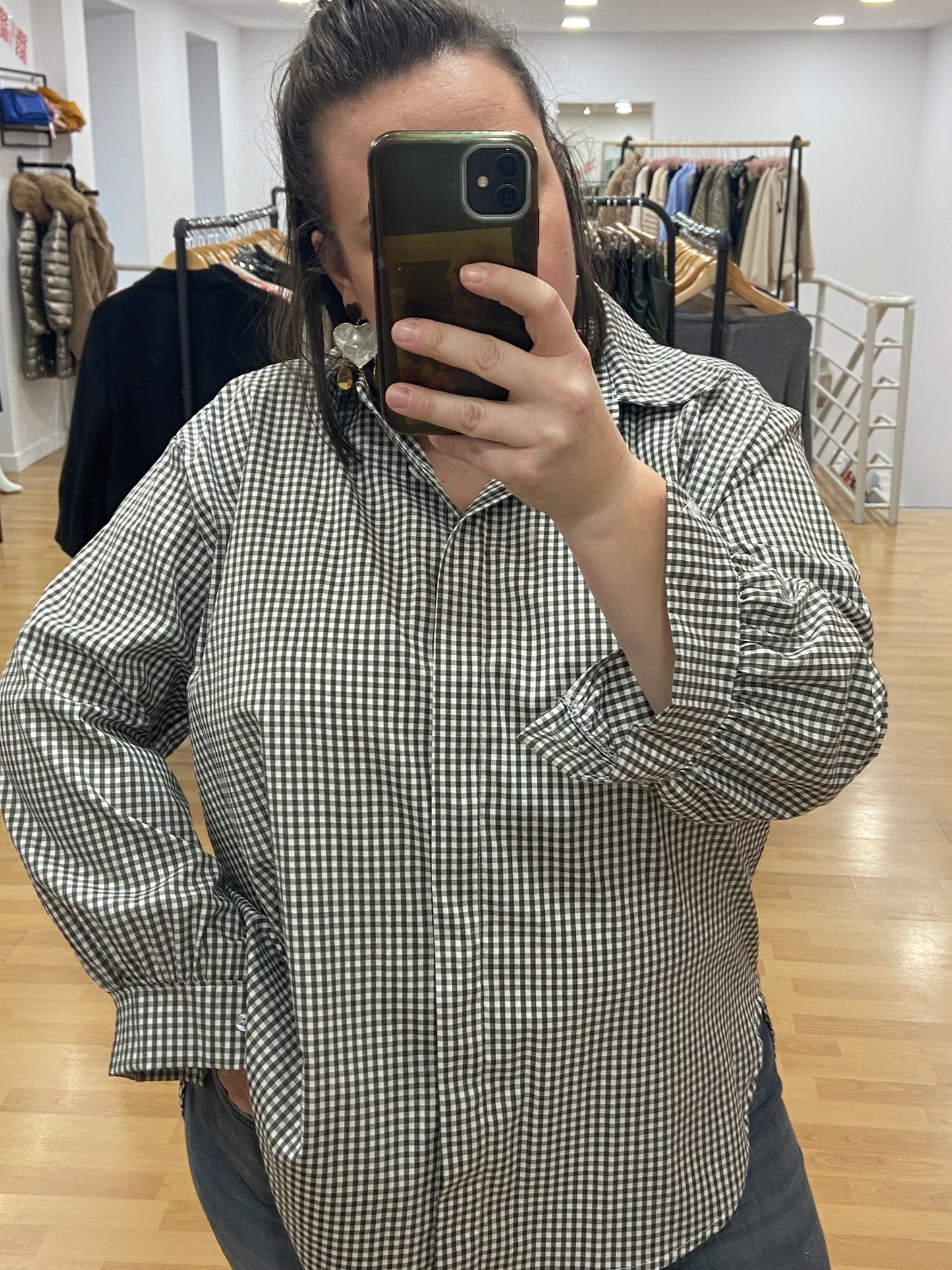 Chemise kaki VICHY
