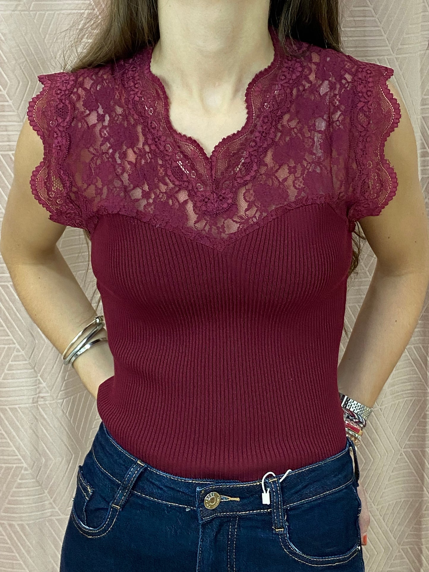 Top bordeaux CARLA