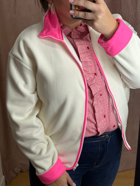 Polaire blanche SILVIA