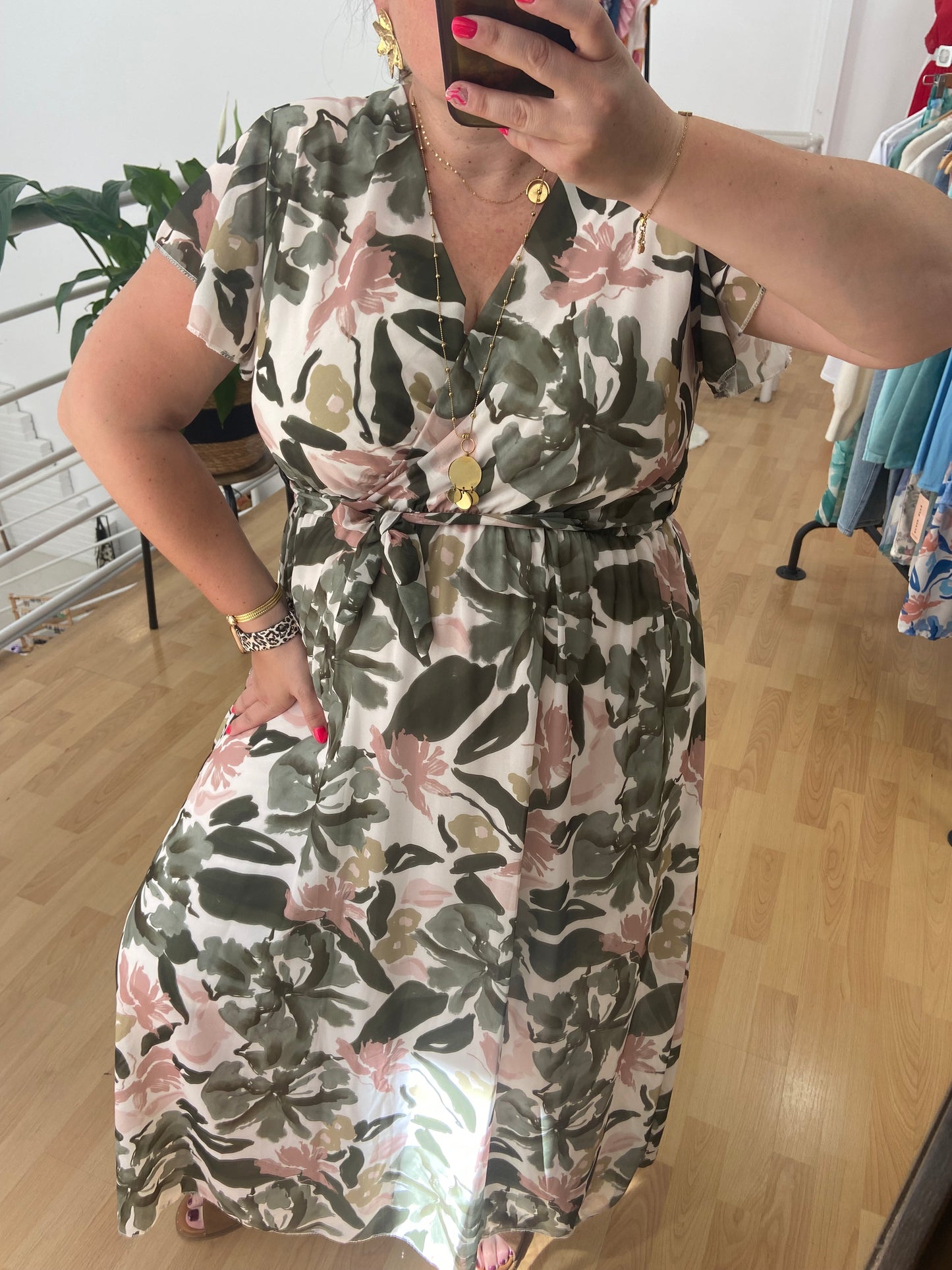 Robe kaki FIONA
