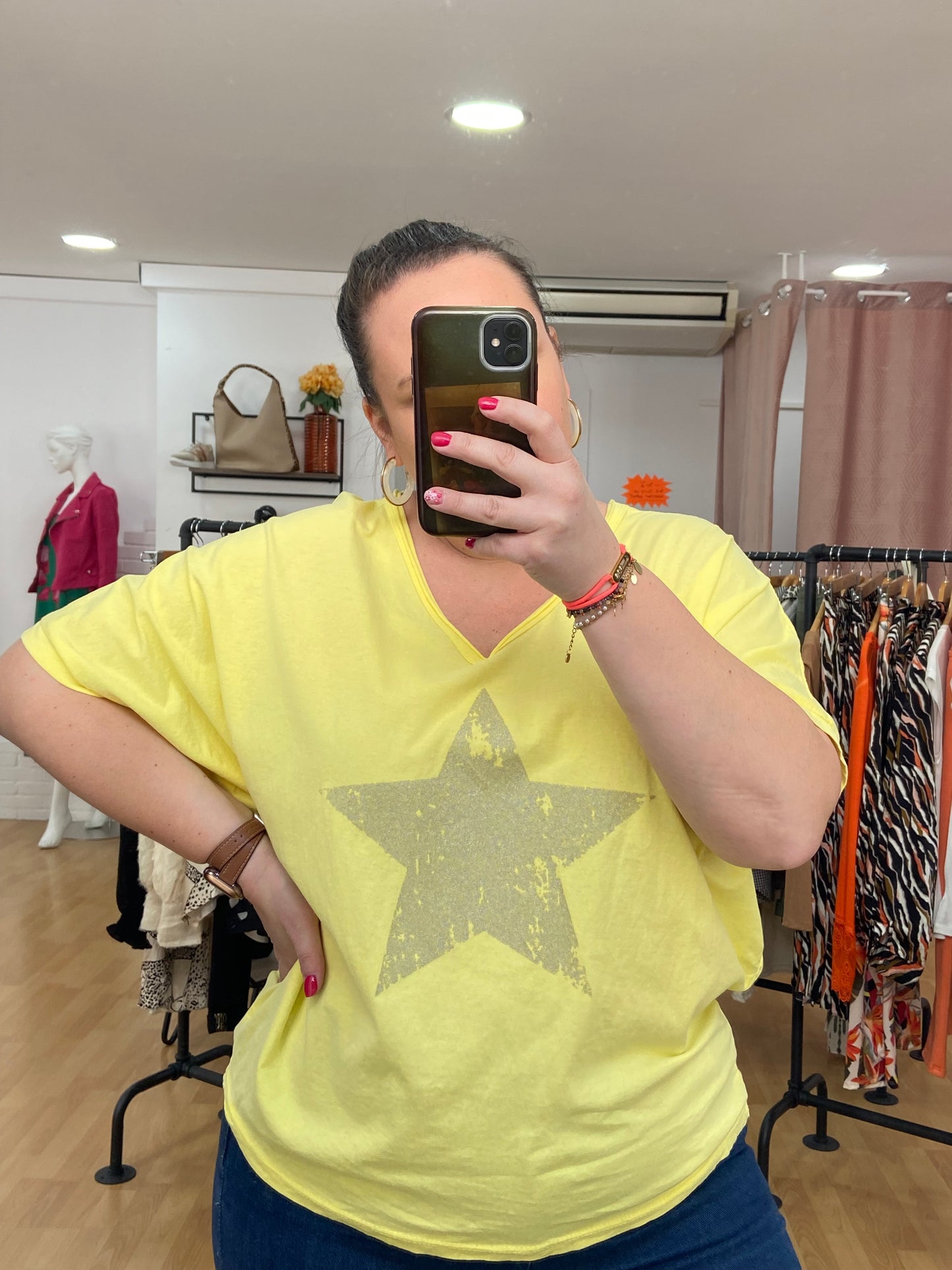 Tee-shirt jaune ÉTOILE