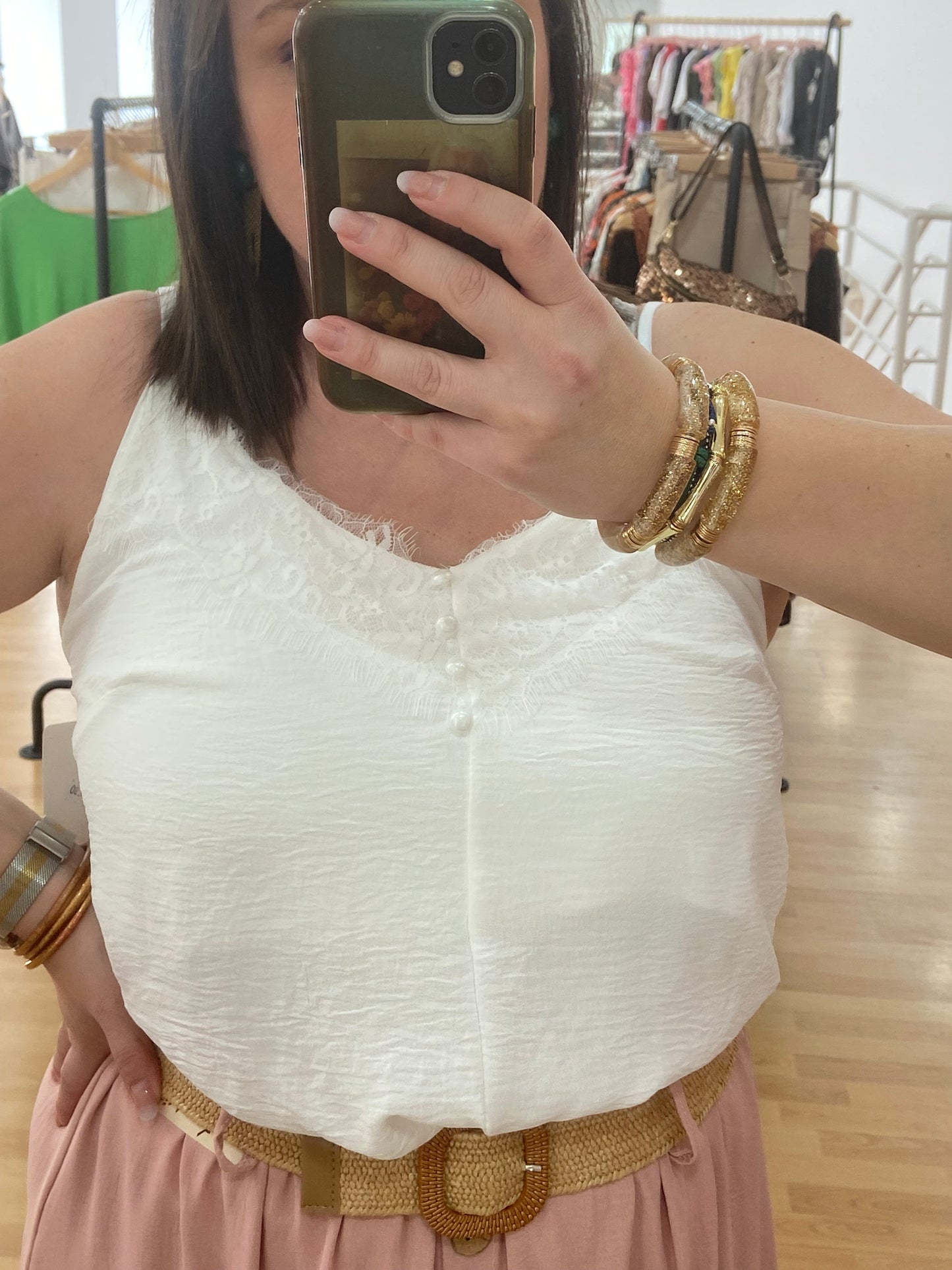 Débardeur blanc FEMININE