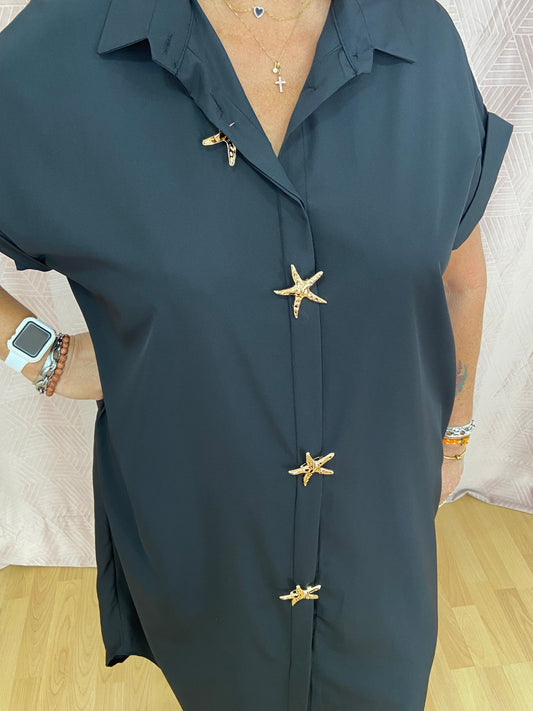 Robe noire  ÉTOILE DE MER