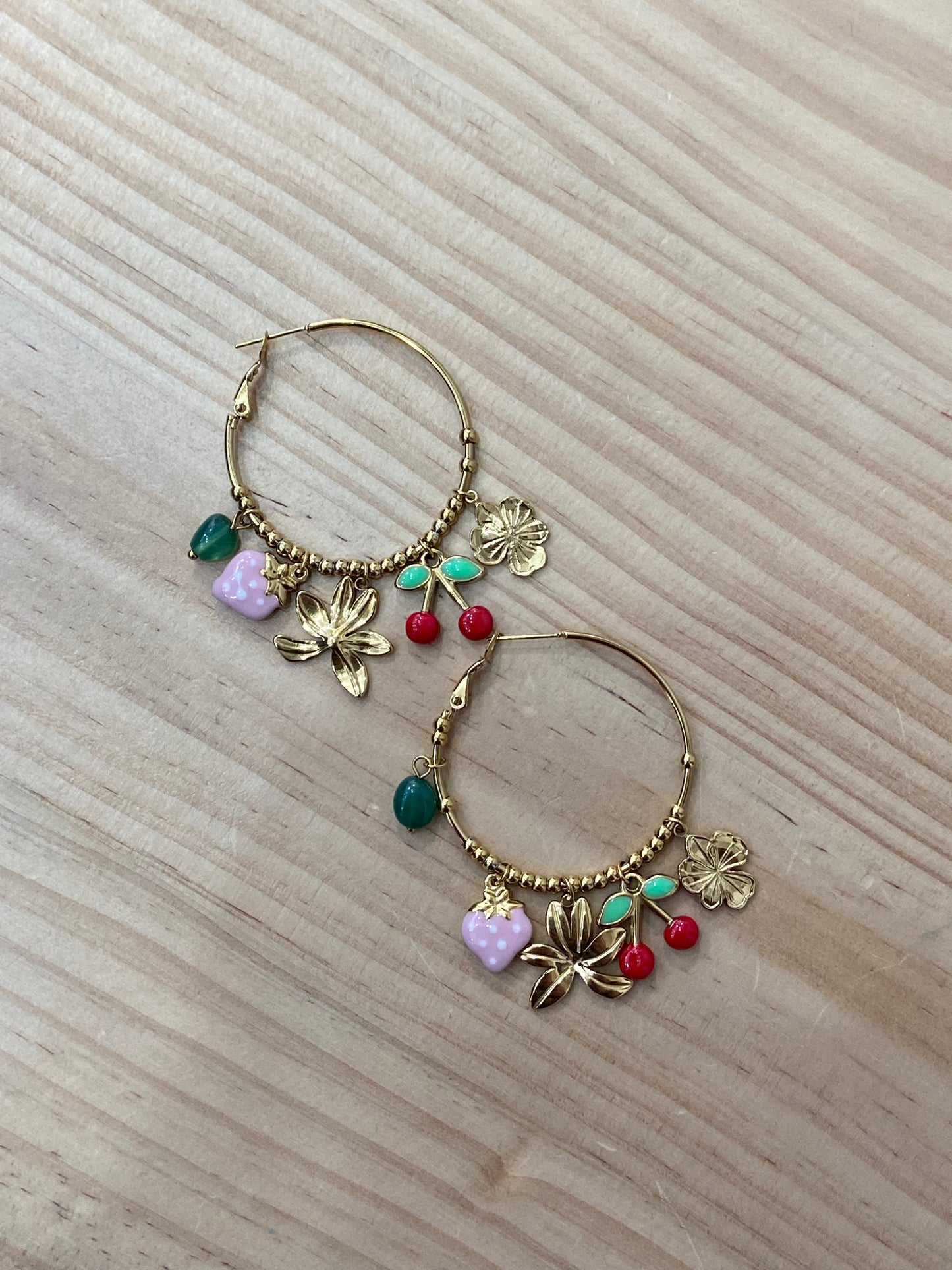 Boucles d’oreilles CERISES