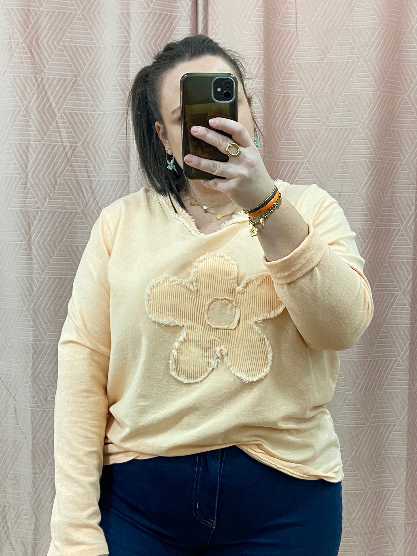 Pull abricot NINA