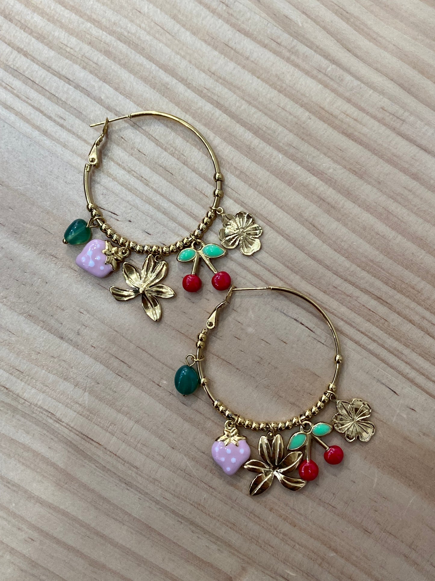 Boucles d’oreilles CERISES