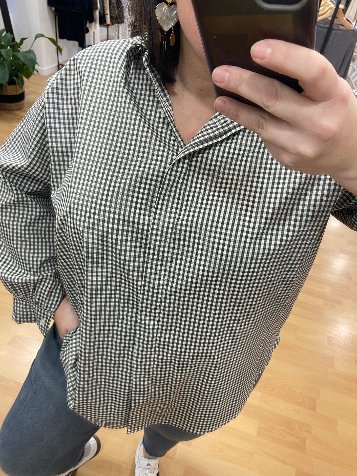 Chemise kaki VICHY