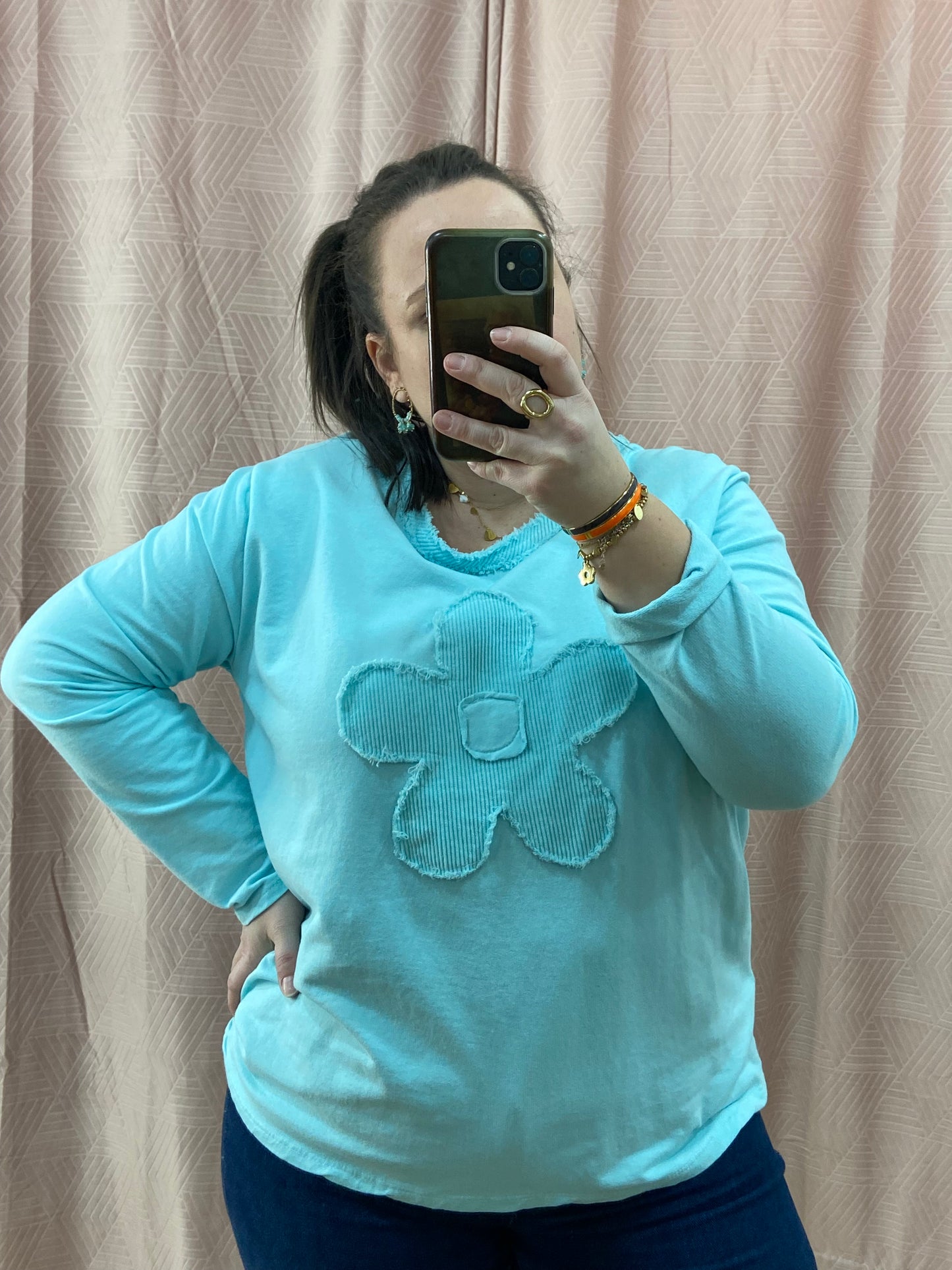 Pull vert d'eau NINA