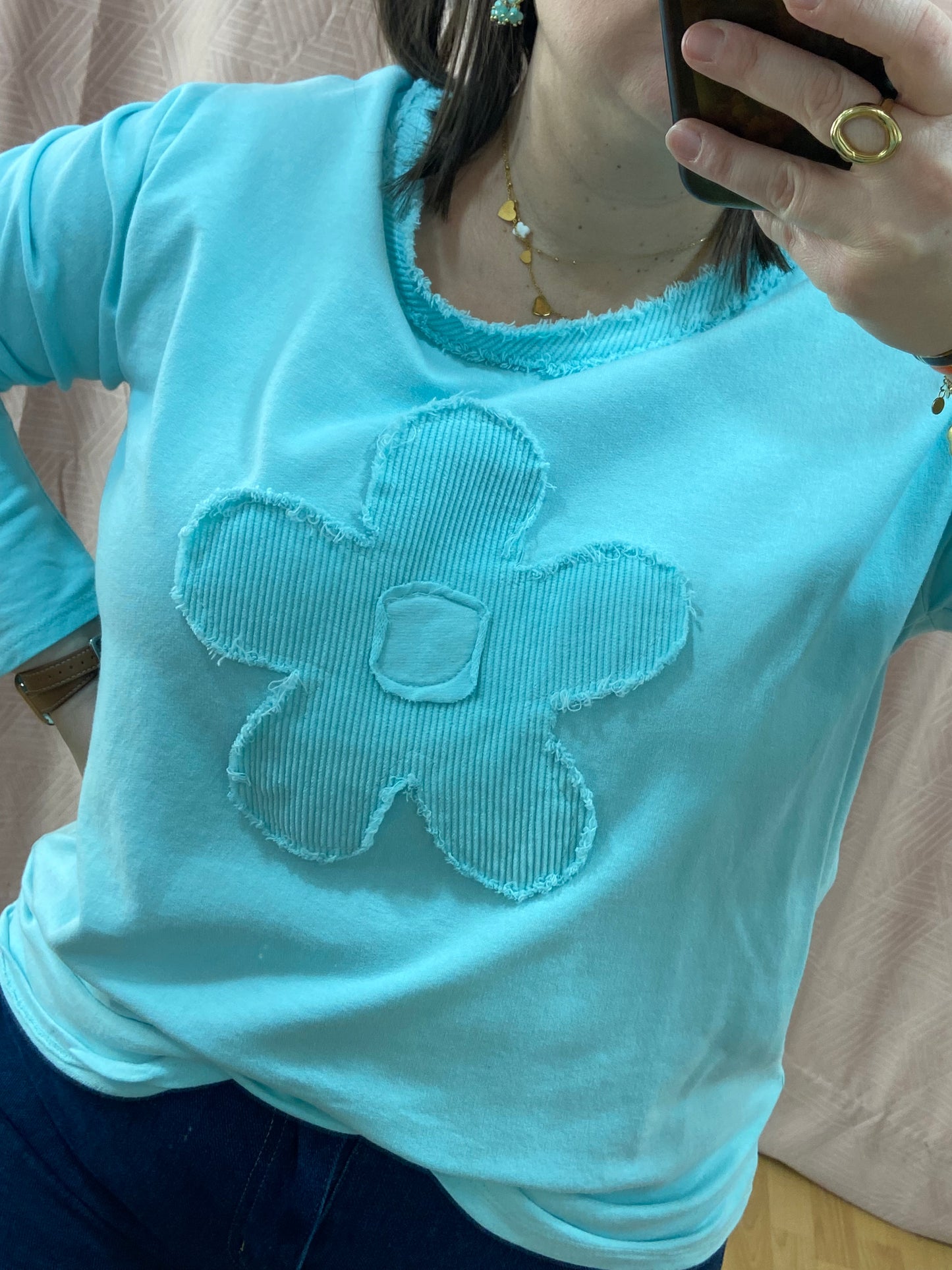 Pull vert d'eau NINA