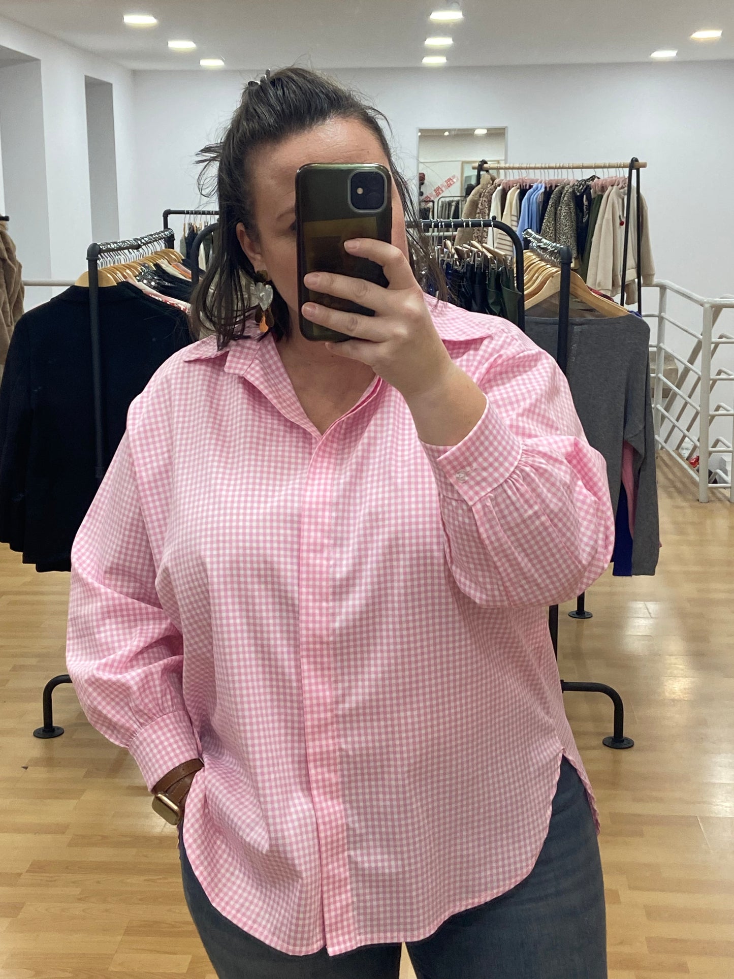 Chemise rose VICHY