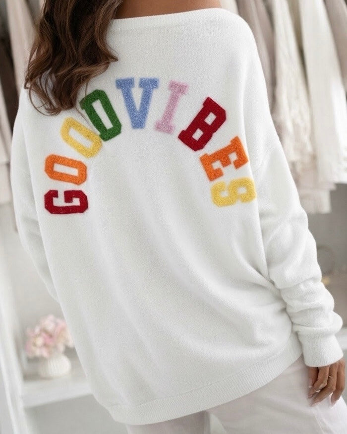 Pull blanc GT GOODVIBES