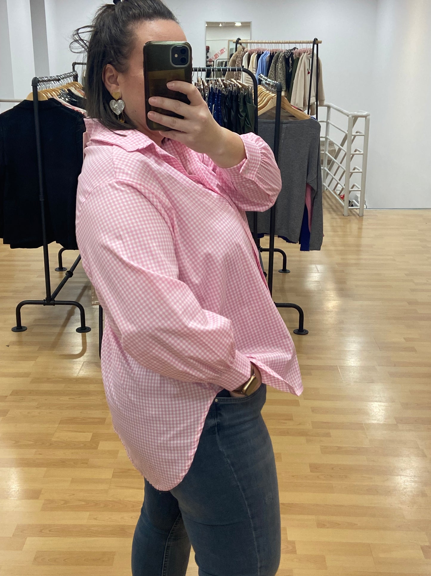 Chemise rose VICHY