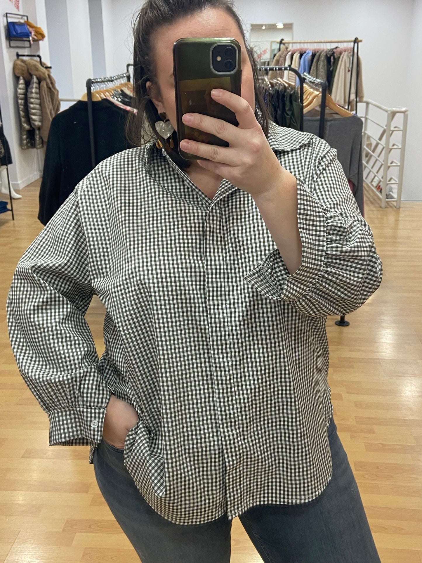 Chemise kaki VICHY