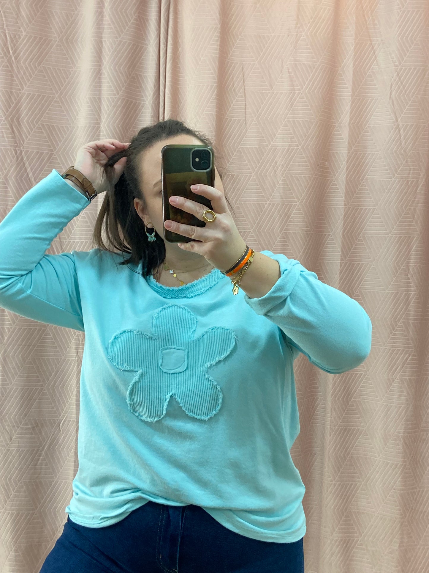 Pull vert d'eau NINA