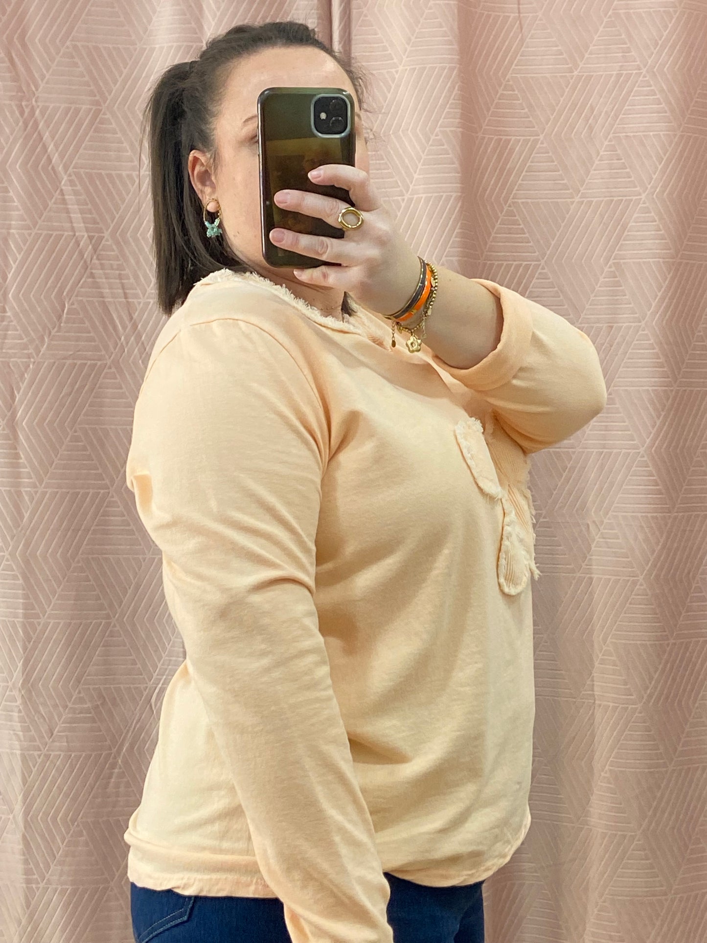 Pull abricot NINA